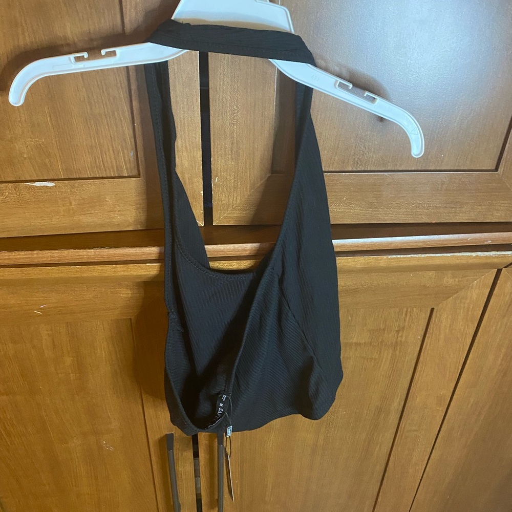 black halter top